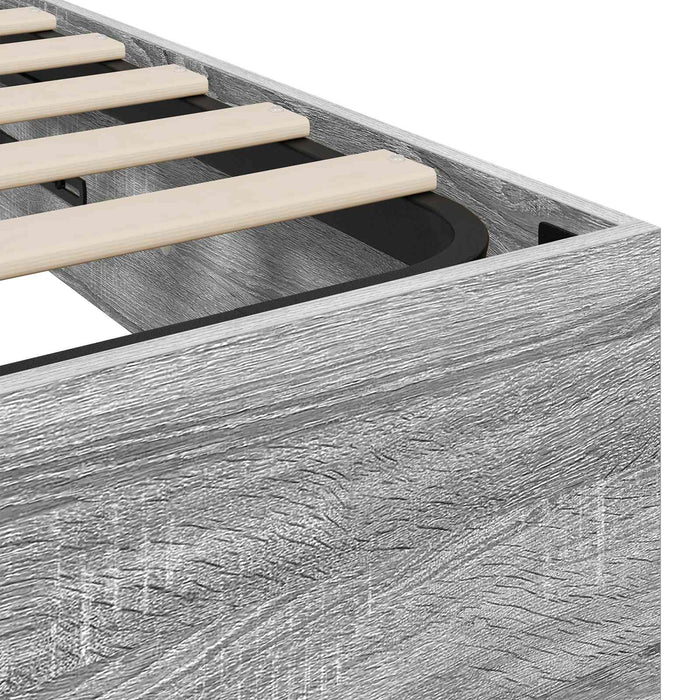 Cadru de pat otoman Gri Sonoma 193 x 120 x 25 cm PAL - WALTI WALTI