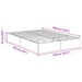Cadru de pat otoman Stejar Negru 193 x 120 x 25 cm PAL - WALTI WALTI