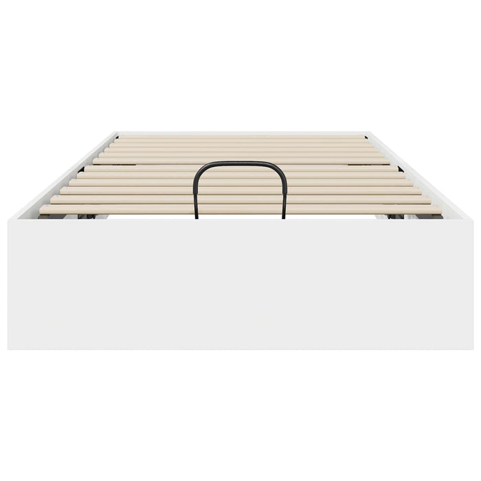 Cadru de pat otoman cu depozitare Alb 193 x 120 x 25 cm PAL - WALTI WALTI