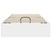 Cadru de pat otoman cu depozitare Alb 193 x 120 x 25 cm PAL - WALTI WALTI