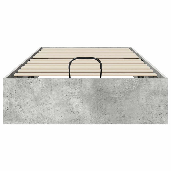 Cadru de pat otoman Gri din beton 193 x 120 x 25 cm - WALTI WALTI