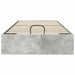 Cadru de pat otoman Gri din beton 193 x 120 x 25 cm - WALTI WALTI
