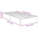 Cadru de pat otoman Stejar fumuriu 193 x 120 x 25 cm PAL - WALTI WALTI