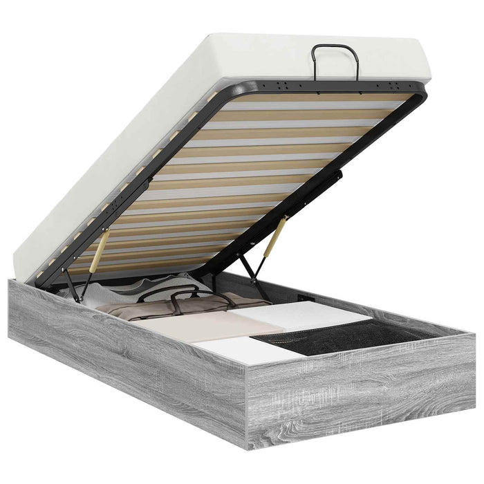 Cadru de pat otoman Gri Sonoma 193 x 120 x 25 cm PAL - WALTI WALTI