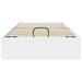 Cadru de pat otoman Alb 194 x 75,5 x 25 cm Lemn compozit - WALTI WALTI