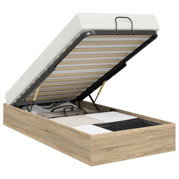 Cadru de pat otoman Stejar Sonoma 193 x 75,5 x 25 cm - WALTI WALTI