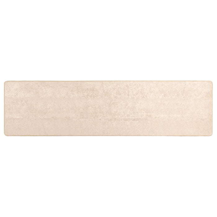 Covor Imprimare Crem 350 x 80 cm Poliester și PVC - WALTI WALTI