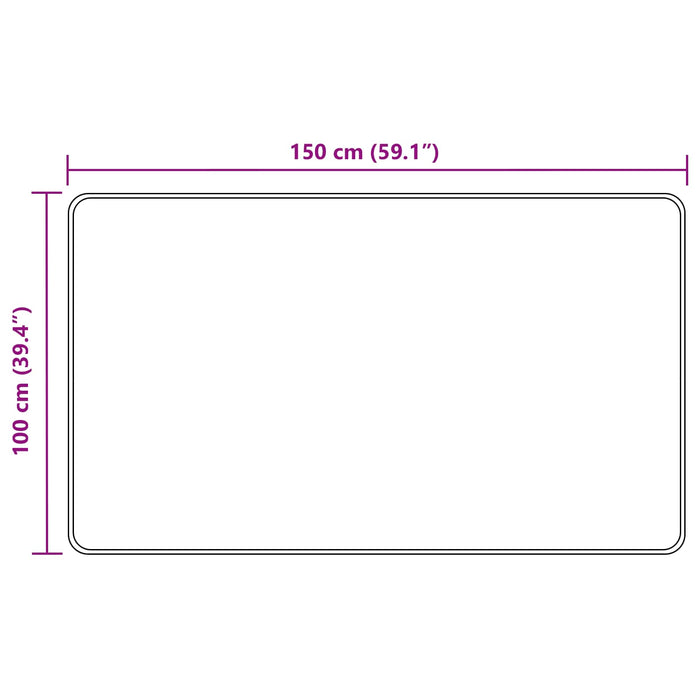 Covor Runner MARSA Nisipiu 100 x 150 cm Poliester și PVC - WALTI WALTI