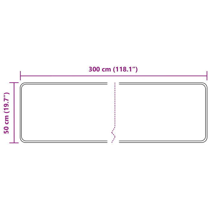 Covor Runner MARSA Antracit 300 x 50 cm Poliester și PVC - WALTI WALTI