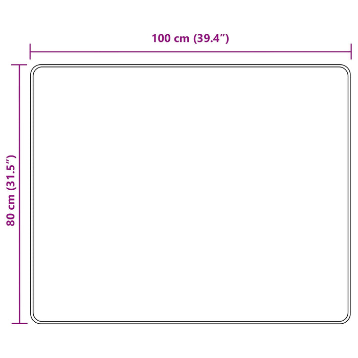 Covor Runner MARSA Gri 100 x 80 cm Poliester și PVC - WALTI WALTI