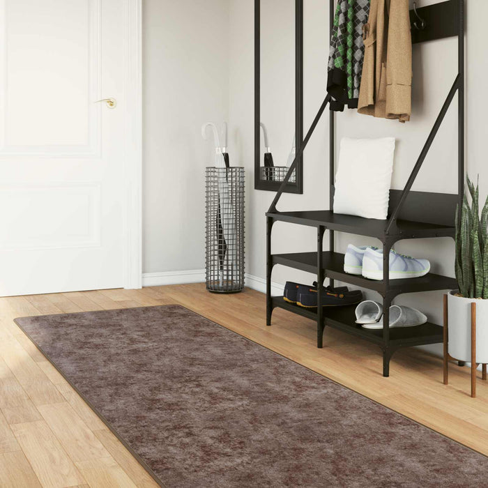 Covor Runner MARSA Gri 450 x 80 cm Poliester și PVC - WALTI WALTI
