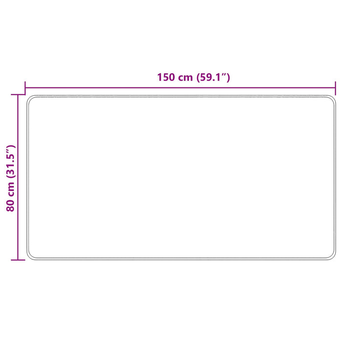 Covor Runner MARSA Galben 80 x 150 cm Poliester și PVC - WALTI WALTI
