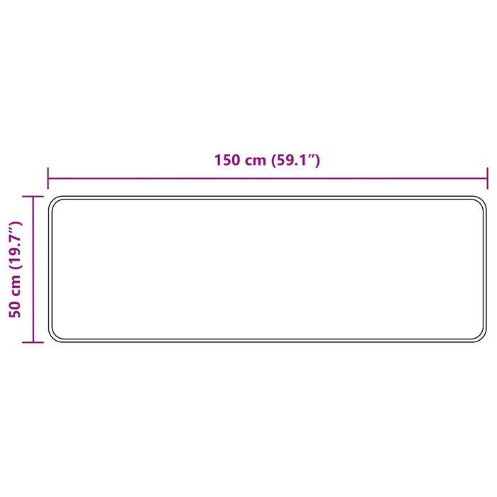 Covor Runner MARSA Multicolour 150 x 50 cm Poliester și PVC - WALTI WALTI