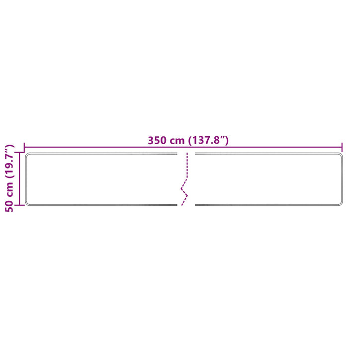 Covor Runner MARSA Multicolour 50 x 350 cm Poliester și PVC - WALTI WALTI