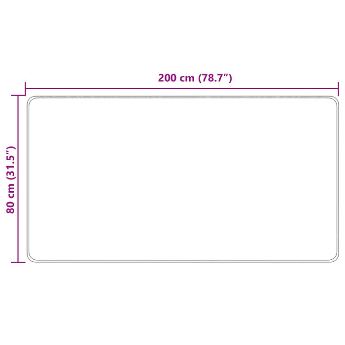 Covor Runner MARSA Multicolour 80 x 200 cm Poliester și PVC - WALTI WALTI