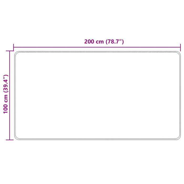 Covor Runner MARSA Multicolour 100 x 200 cm Poliester și PVC - WALTI WALTI