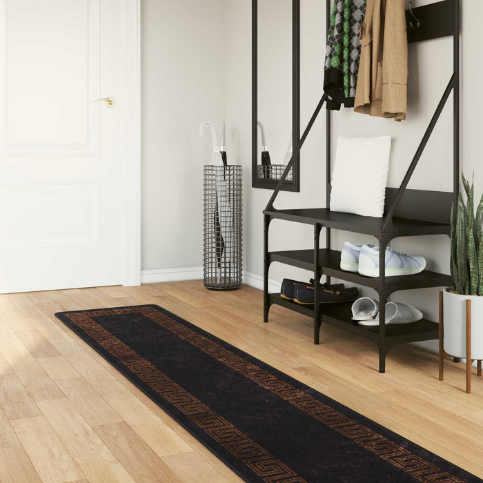 Covor Runner MARSA Negru 50 x 450 cm Poliester și PVC - WALTI WALTI