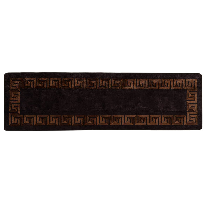 Covor Runner MARSA Negru 80 x 350 cm Poliester și PVC - WALTI WALTI