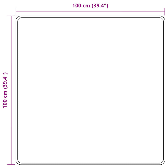 Covor Runner MARSA Negru 100 x 100 cm Poliester și PVC - WALTI WALTI