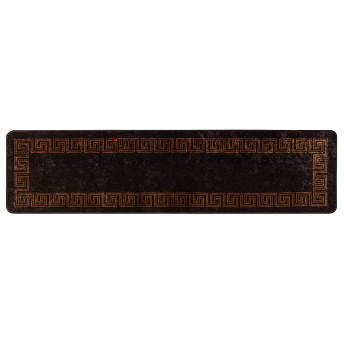 Covor Runner MARSA Negru 100 x 400 cm Poliester și PVC - WALTI WALTI