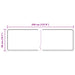 Covor Runner MARSA Alb 50 x 350 cm Poliester și PVC - WALTI WALTI
