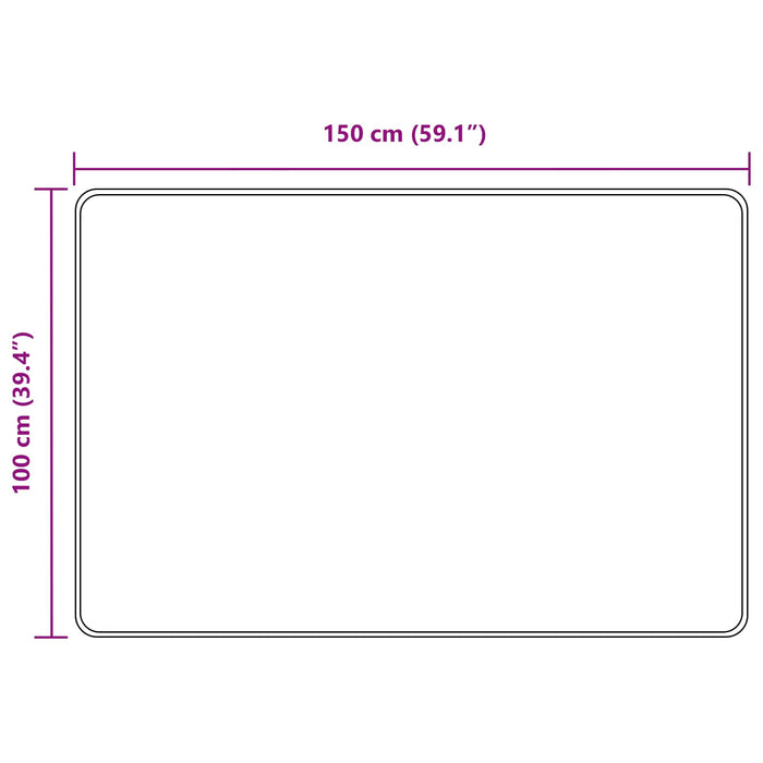 Covor Runner MARSA Negru 100 x 150 cm Poliester și PVC - WALTI WALTI