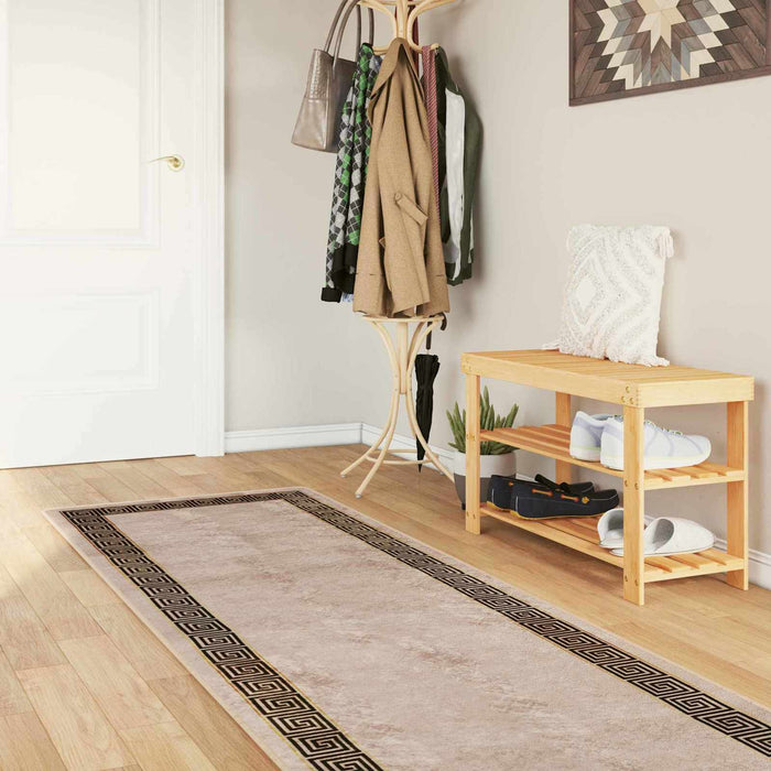 Covor Runner MARSA Negru 100 x 400 cm Poliester și PVC - WALTI WALTI