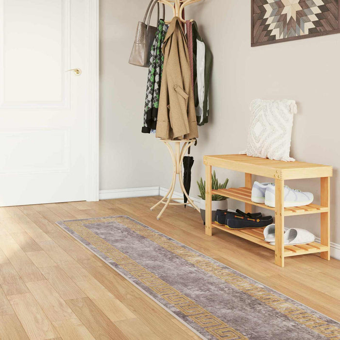 Covor Runner MARSA Gri 50 x 450 cm Poliester și PVC - WALTI WALTI