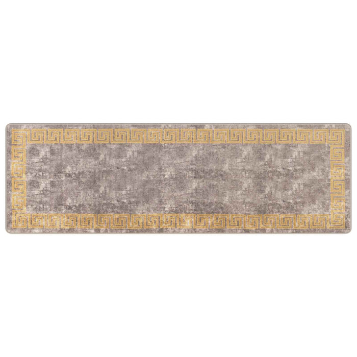 Covor Runner MARSA Gri 80 x 250 cm Poliester și PVC - WALTI WALTI