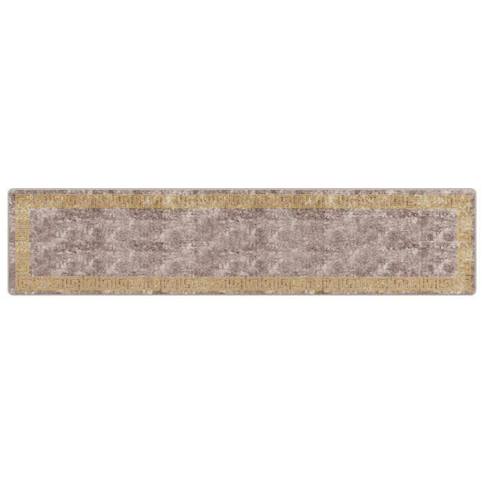 Covor Runner MARSA Gri 80 x 350 cm Poliester și PVC - WALTI WALTI