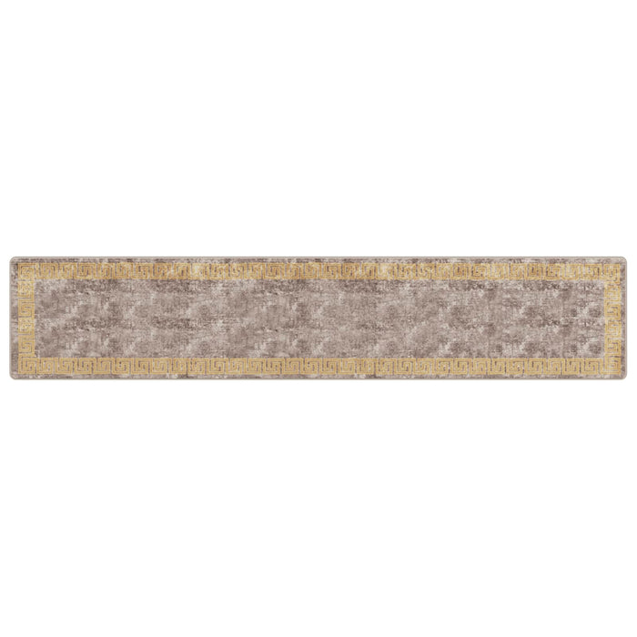 Covor Runner MARSA Gri 80 x 400 cm Poliester și PVC - WALTI WALTI