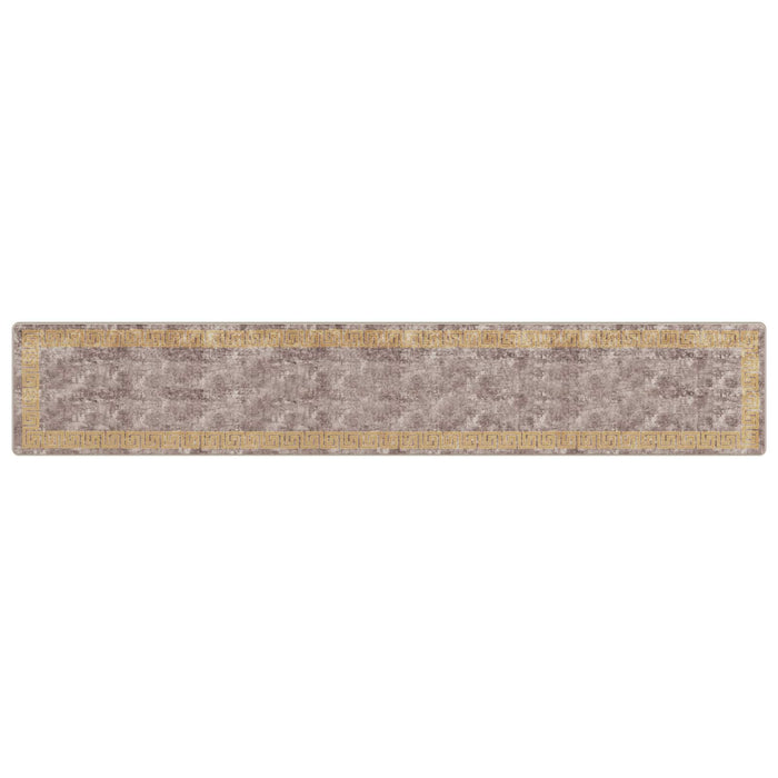 Covor Runner MARSA Gri 80 x 450 cm Poliester și PVC - WALTI WALTI
