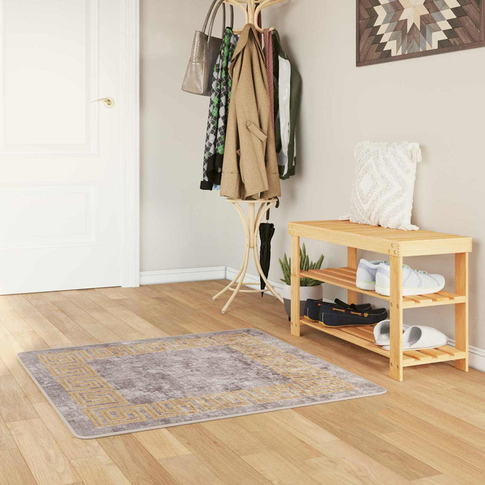 Covor Runner MARSA Gri 100 x 100 cm Poliester și PVC - WALTI WALTI
