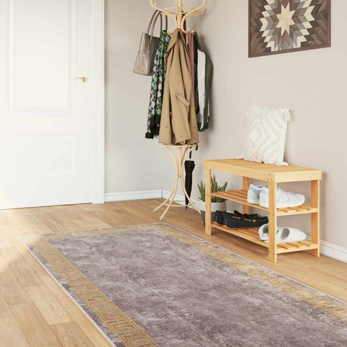 Covor Runner MARSA Gri 100 x 300 cm Poliester și PVC - WALTI WALTI