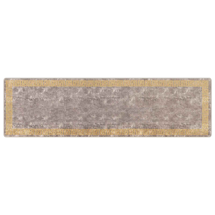 Covor Runner MARSA Gri 100 x 350 cm Poliester și PVC - WALTI WALTI
