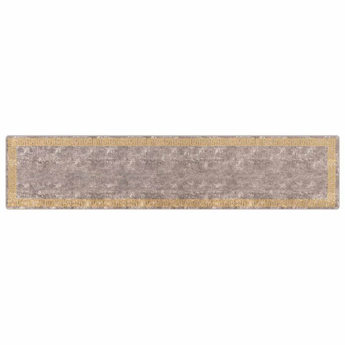 Covor Runner MARSA Gri 100 x 450 cm Poliester și PVC - WALTI WALTI