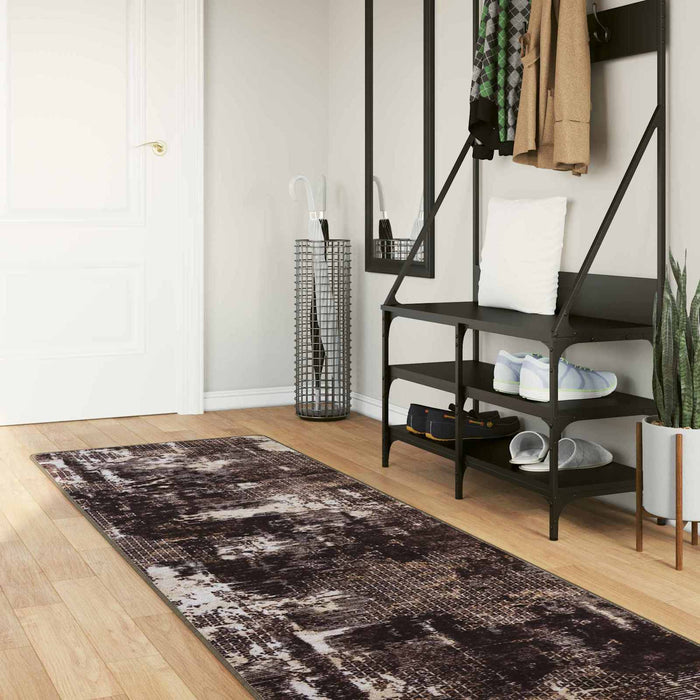 Covor Runner MARSA Negru 80 x 400 cm Poliester și PVC - WALTI WALTI