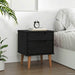 Dulap de noapte Negru 40 x 35 x 48 cm Lemn masiv de pin - WALTI WALTI