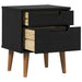 Dulap de noapte Negru 40 x 35 x 48 cm Lemn masiv de pin - WALTI WALTI