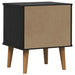 Dulap de noapte Negru 40 x 35 x 48 cm Lemn masiv de pin - WALTI WALTI