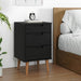 Dulap de noapte Negru 40 x 35 x 65 cm Lemn masiv de pin - WALTI WALTI