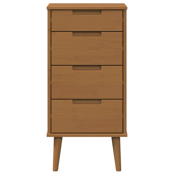 Comodă cu sertare MOLDE Caramel 40 x 35 x 82 cm WALTI