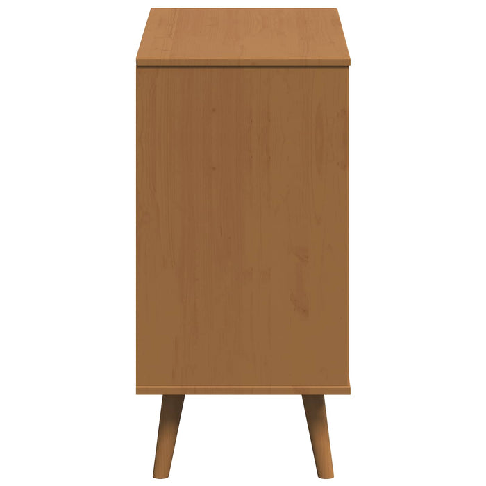 Comodă cu sertare MOLDE Caramel 80 x 40 x 80 cm WALTI