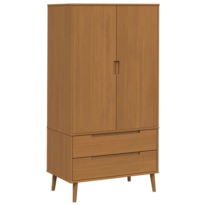 Dulap MOLDE Caramel 90 x 55 x 175 cm Lemn masiv de pin WALTI