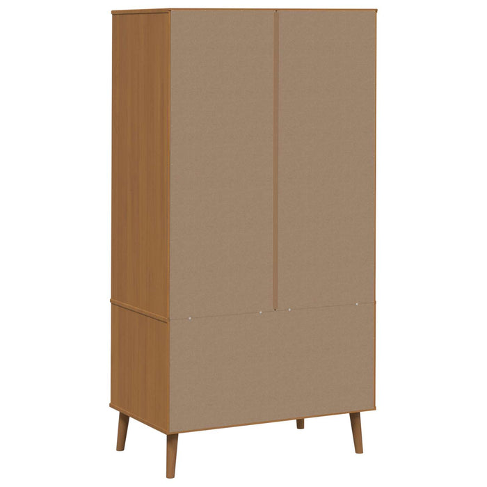Dulap MOLDE Caramel 90 x 55 x 175 cm Lemn masiv de pin WALTI