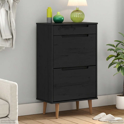 Dulap pentru pantofi MOLDE 59,5 x 35 x 103 cm Lemn masiv de pin - WALTI WALTI