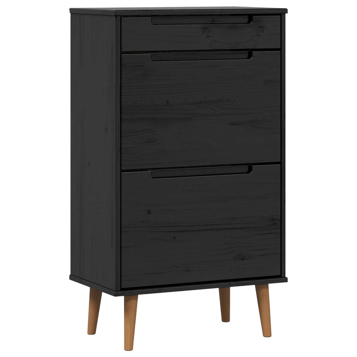 Dulap pentru pantofi MOLDE 59,5 x 35 x 103 cm Lemn masiv de pin WALTI