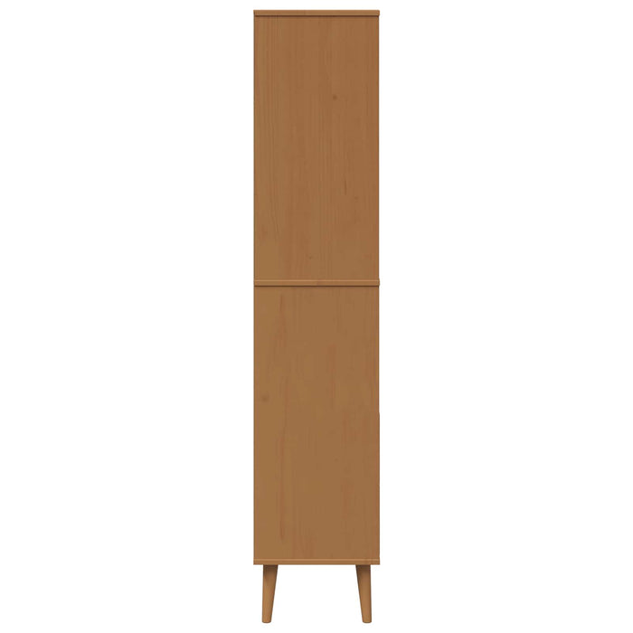 Bibliotecă MOLDE 85 x 35 x 170,5 cm Lemn masiv de pin Caramel WALTI