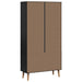 Dulap cu Vitre Negru 90 x 35 x 175 cm - WALTI WALTI