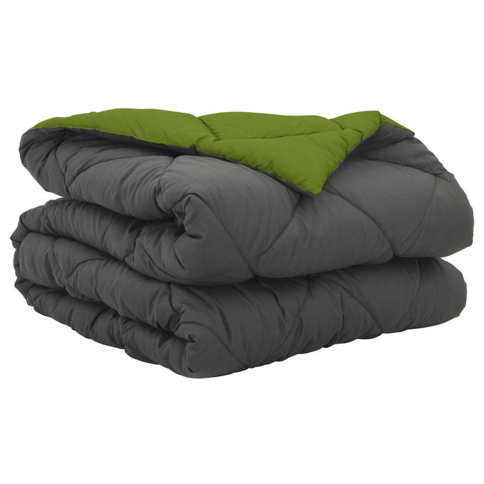 Pilotă de vară Verde și Antracit 220 x 135 cm Microfibră - WALTI WALTI